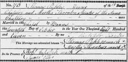 Taken on October 20th, 1811 and sourced from Certificate - Marriage.