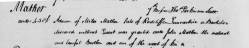 Taken on November 7th, 1820 and sourced from Wills - Cheshire.