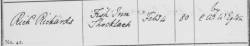 Taken on February 4th, 1823 in Shocklach and sourced from Burial Records - Shocklach.