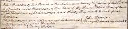 Taken on June 30th, 1830 and sourced from Certificate - Banns / License.