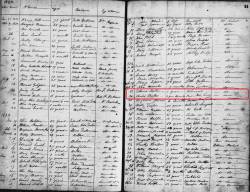 Taken in April 1834 and sourced from Burial Records - Turton, Walmsley Chapel (Presbyterian).