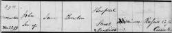 Taken on December 29th, 1843 in Nantwich and sourced from Certificate - Baptism.