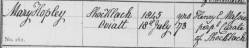 Taken on July 18th, 1843 in Shocklach and sourced from Burial Records - Shocklach.