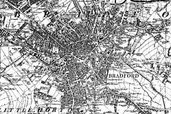 Taken in 1852 in Bradford and sourced from Old-Maps.co.uk.