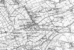 Taken in 1854 in Almondbury and sourced from Old-Maps.co.uk.