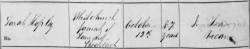 Taken on October 12th, 1869 in Shocklach and sourced from Burial Records - Shocklach.