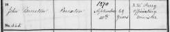 Taken on September 30th, 1870 in Harthill and sourced from Burial Records - Harthill.