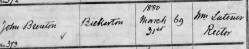 Taken on March 31st, 1880 in Harthill and sourced from Burial Records - Harthill.