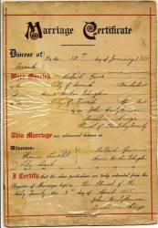 Taken on December 31st, 1914 and sourced from Certificate - Marriage.
