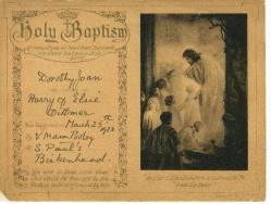 Taken on March 25th, 1922 and sourced from Certificate - Baptism.