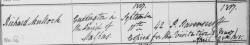 Taken on September 11th, 1817 in Shocklach and sourced from Burial Records - Shocklach.