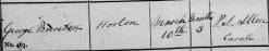 Taken on March 10th, 1840 in Tilston and sourced from Burial Rocords - Tilston.