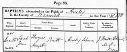 Taken on December 25th, 1881 in St Lawrence, Ansley and sourced from Ancestry.co.uk.