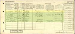 Taken in 17 Queens Terrace, South Kirkby, West Riding, Yorkshire and sourced from Reg.Dist: 506 ED: 15 Sched: 229 STCode: E.