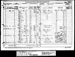 Taken in House 1 Court 15 Abbey Street, Nuneaton, Warwickshire and sourced from RG 11 Piece: 3061 Folio: 104 Page: 29.