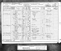 Taken at 17 Bell Lane and sourced from 1891 Census.