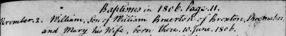 Taken on June 10th, 1806 at All Saints, Harthill and sourced from Certificate - Baptism.