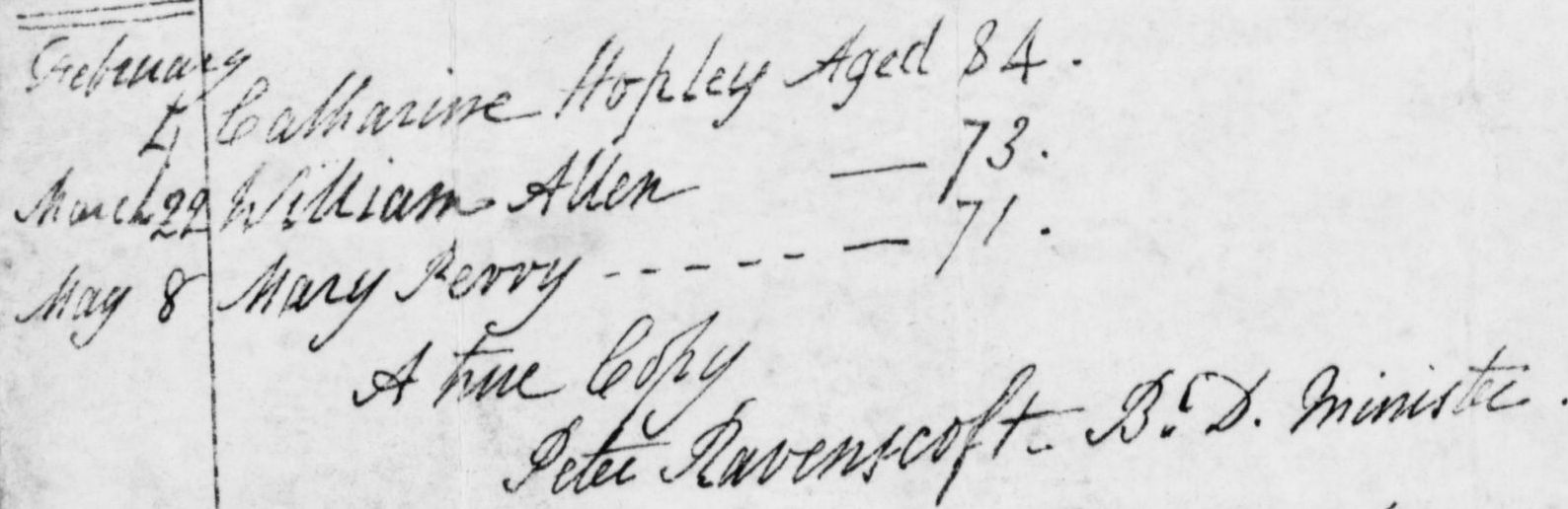 Taken on February 4th, 1810 in Shocklach and sourced from Burial Records - Shocklach.