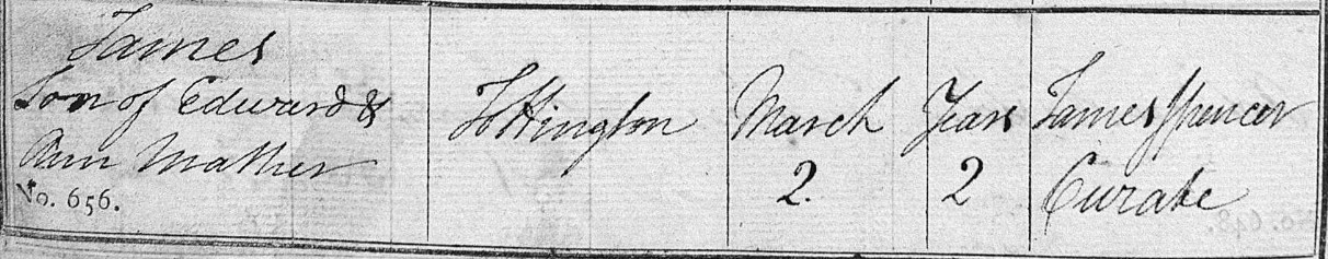 Taken on February 21st, 1819 and sourced from Burial Records - Turton Chapel.