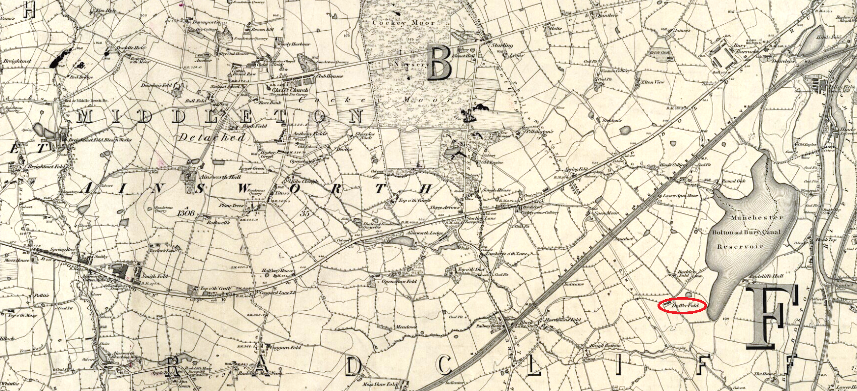 Taken in 1844 in Middleton and sourced from NLS Maps.