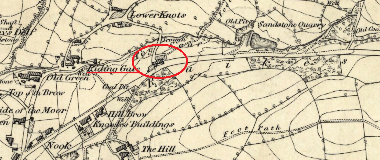 Taken in 1844 in Raikes and sourced from NLS Maps.