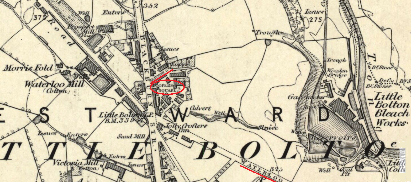 Taken in 1844 at Waterloo and sourced from NLS Maps.