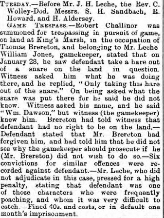 Taken on March 3rd, 1894 in Broxton and sourced from Cheshire Observer.