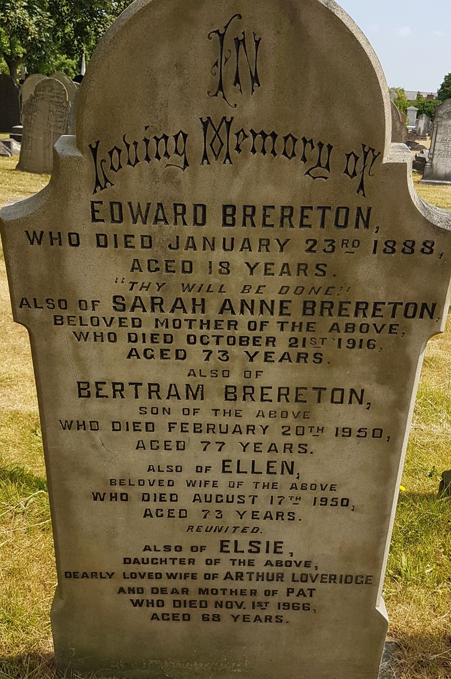 Taken in Southport and sourced from FindAGrave.