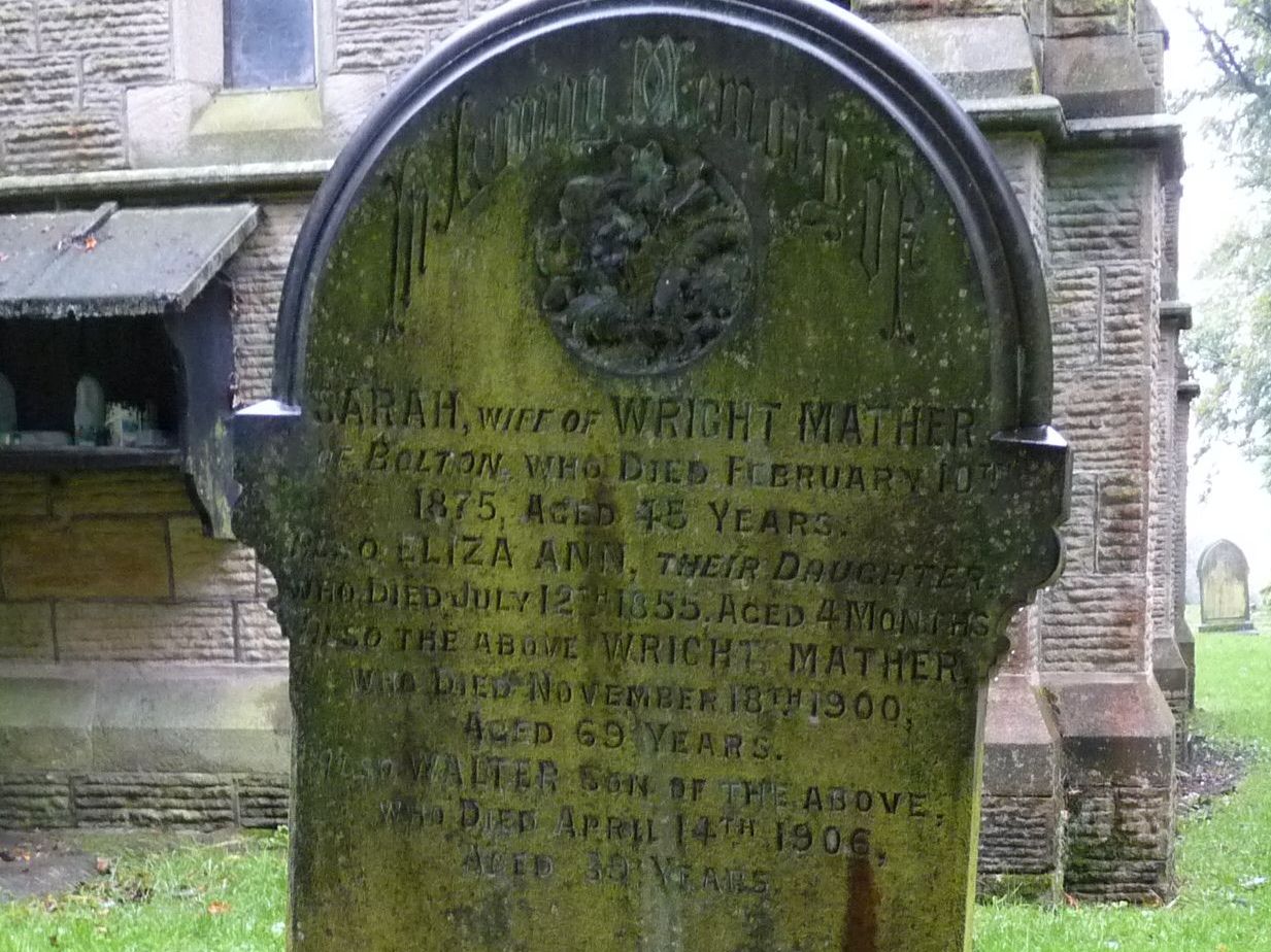 Taken at Christ Church, Egerton (Bolton) and sourced from FindAGrave.